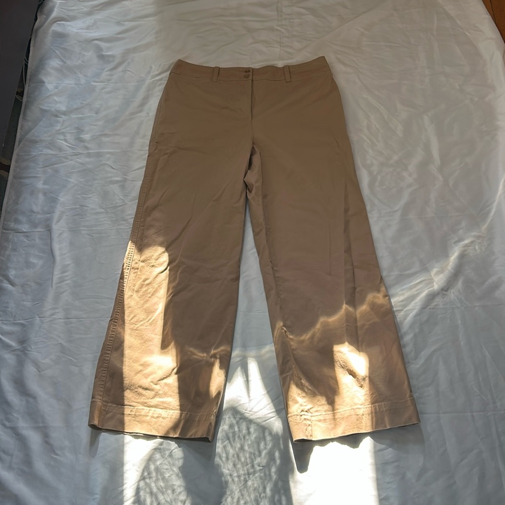 Khaki Wide leg chino Talbot pants. Size 12.  Good condition.